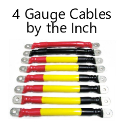 4 Gauge Cables By The Inch C to C